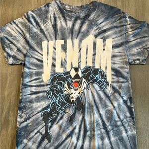 Marvel Venom Tie-Dye T-Shirt - Blue and Black